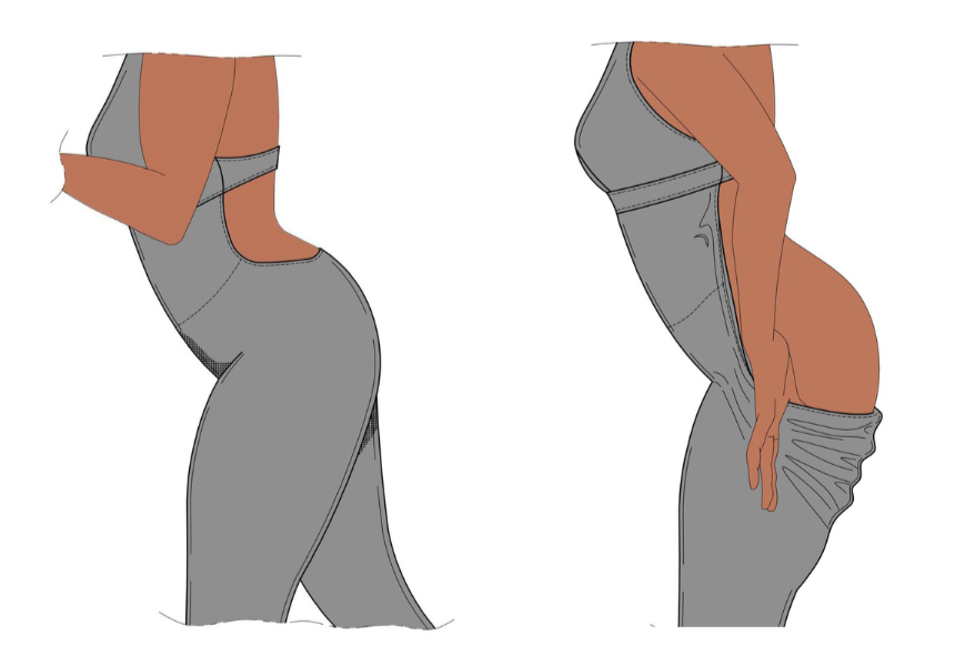 DropCut™ Jumpsuit Sketch - DropCut™ Technology Invented By Nita Marquez in 2015 - OnTheMarqJumpsuit.com