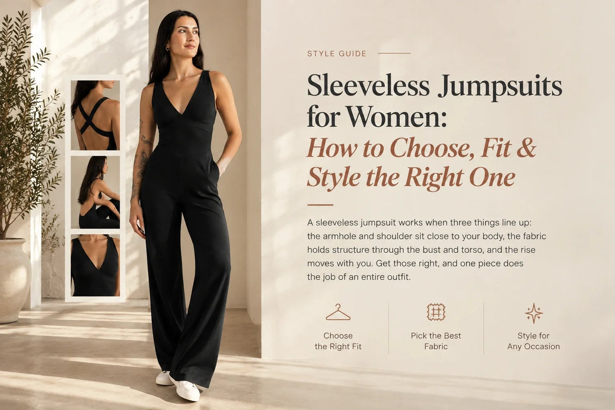 Sleeveless Jumpsuits for Women: How to Choose, Fit &amp; Style the Right One