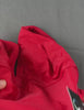 4-Way Stretch Fabric Demo of DropCut Technology Fire Engine Red OnTheMarq Jumpsuit