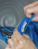 4-Way Stretch Fabric Demo of DropCut Technology Teal Dazzle OnTheMarq Jumpsuit 2